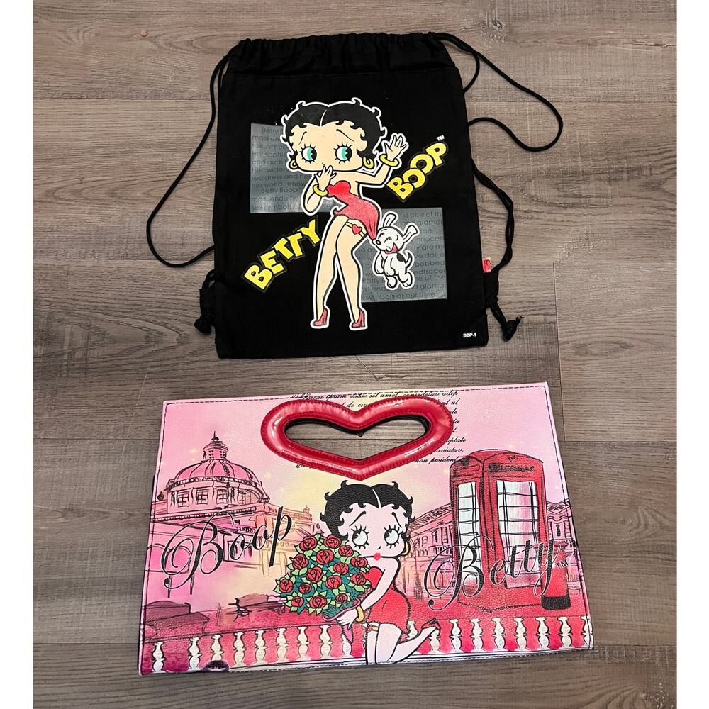 Betty Boop Bag Set - Clutch & Tote